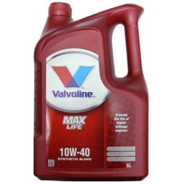 Valvoline Maxlife 10W40 5L Synthetic Blend 